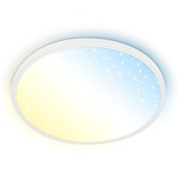 Kruhová - BRILO 7655016 Slim svítidlo LED panel pr.37,5 cm - 22W, 3000lm, dálkový ovladač, stmívatelné, bílé - BRILO