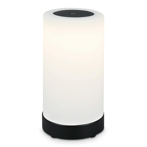 Na stůl - BRILO 7448-015 LED bateriové stolní svítidlo pr.12,5 cm, LED modul, 3W, 350 lm, černá - BRILO - foto 1