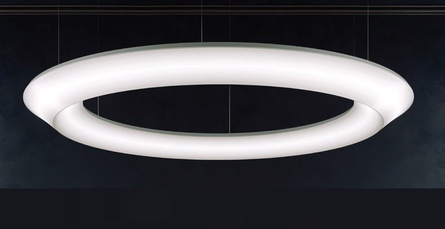 Kruhová - LUM LOOP W 1800 Závěsné svítidlo LOOP W 1800 LED TW 1800-4000K + RGB + INDIRECT TW 1800x150mm 270W + 73W Casambi - LUMILOGY - foto 1