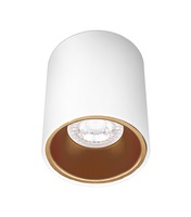 Downlight - CEN ESRBG80-GU10 ESSENZA přisazené svítidlo GU10 bílá/zlatá 80mm - CENTURY