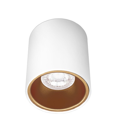 Downlight - CEN ESRBG80-GU10 ESSENZA přisazené svítidlo GU10 bílá/zlatá 80mm - CENTURY - foto 1