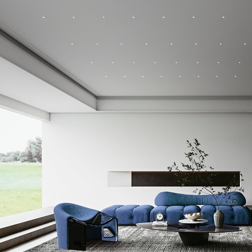 Kruhová - FAN LED-STARLIGHT-W Zápustné svítidlo LED STARLIGHT DC 12 V bílá / stříbrná hliník 0,2 W 11 lm 4000 K 1,8x1,8x1,4 cm - FANEUROPE - foto 1