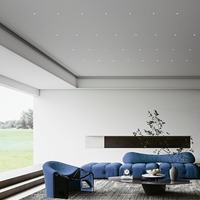 Kruhová - FAN LED-STARLIGHT-W Zápustné svítidlo LED STARLIGHT DC 12 V bílá / stříbrná hliník 0,2 W 11 lm 4000 K 1,8x1,8x1,4 cm - FANEUROPE