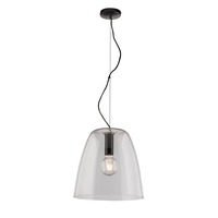 Dekorativní - FAN I-ARES-S35-TR Závěsné svítidlo Ares, průhledné, 1 x E27, 35 x 117 cm - FANEUROPE