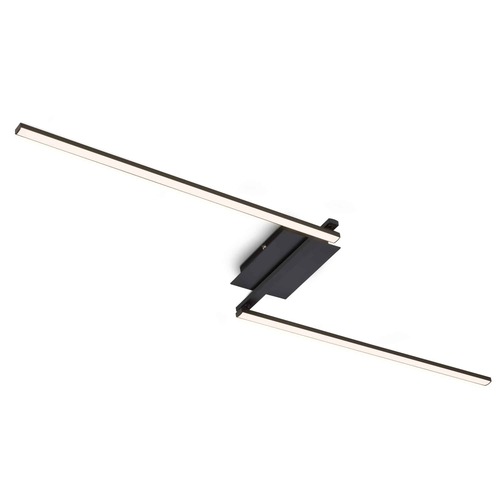 Dekorativní - BRILO 3500-015 LED stropní svítidlo, 143,6 cm, 12 W, černá - BRILO - foto 1