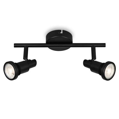 Koupelnová - BRI 2992-025 LED bodové svítidlo 27,5 cm 2xGU10 4,8W 400lm černá - BRILONER - foto 1
