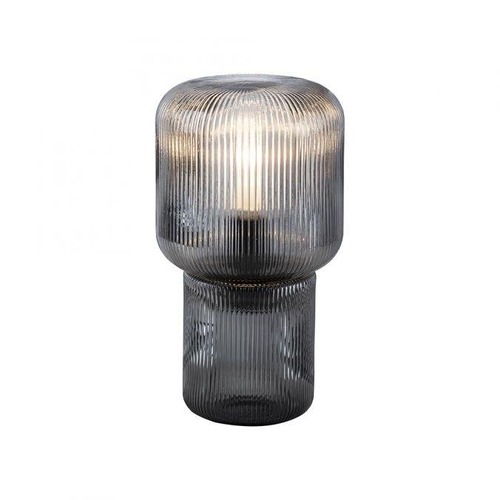 Stolní lampy dekorační - PN 4091-25 MASHI LED stolní lampa kouřová barva, sklo, šedá, pr.15cm, vypínač - PAUL NEUHAUS - foto 1