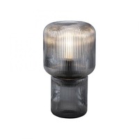 Stolní lampy dekorační - PN 4091-25 MASHI LED stolní lampa kouřová barva, sklo, šedá, pr.15cm, vypínač - PAUL NEUHAUS
