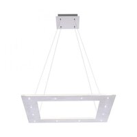Hranatá - PN 2535-95 PURE-COSMO LED závěsné svítidlo v barvě kartáčovaného hliníku a nastavitelnou barvou světla s dálkovým ovladačem 2700-5000K - PAUL NEUHAUS