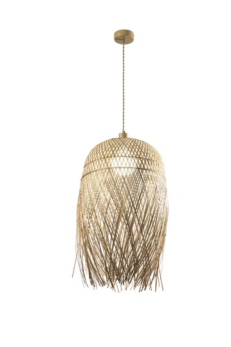 Dekorativní - FAN I-BAHAMAS-S40 Závěsné svítidlo Bahamas bambus, 1xE27, max 60 W, IP20, 40 x 223 cm - FANEUROPE - foto 1