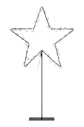 Závěsy a sítě - MAR 704853 Wivi černá hvězda na stůl - Markslöjd - foto 1