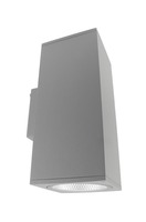 Nástěnná - IMPR 731187 Deko-Light nástěnné přisazené svítidlo - ShoreLine Pro hranaté Up+Down, 31,5 W, DIM, 3000/4000K, světlešedá - LIGHT IMPRESSIONS