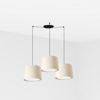 Kónická - FARO 64314-54-3L CONGA závěsné svítidlo, bílá, 3L - FARO