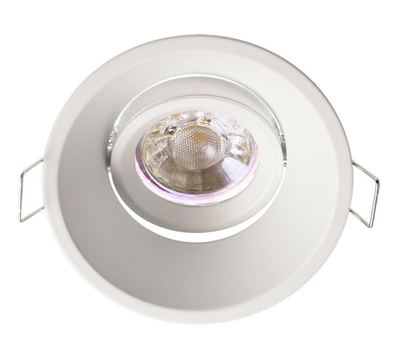 Kruhová - IMPR 110019 Deko-Light stropní vestavné svítidlo Arktur kulaté 12V AC/DC GU5.3 / MR16 1x max. 50W bílá RAL 9003 - foto 1