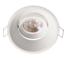 Kruhová - IMPR 110019 Deko-Light stropní vestavné svítidlo Arktur kulaté 12V AC/DC GU5.3 / MR16 1x max. 50W bílá RAL 9003
