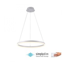 Kruhová - PN 2382-16 TITUS LED závěsné svítidlo 60x60 bílá, kruhové, stmívatelné, paměťová funkce, moderní SimplyDim 3000K - PAUL NEUHAUS