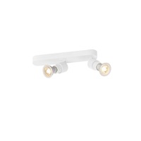 Bodová - LA 1008232 PURI 2.0 Basic nástěnné a stropní svítidlo, asymetrické, kulaté, 2 x max. 6W GU10, bílé - BIG WHITE (SLV)
