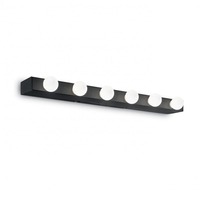 Nad obrazy/zrcadla - ILUX 159508 Nástěnné svítidlo Ideal Lux Prive' AP6 nero 159508 černé 60,5cm - IDEALLUX