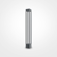 Sloupková - M O424FL-L10GF Venkovní stojací svítidlo Elbe 3000K 10W teplá bílá 650lm černý kov IP65 - MAYTONI
