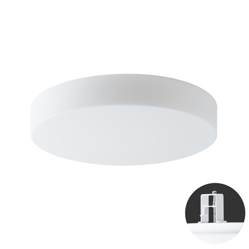 Koupelnová - OS ELS55349 ELSA V4 stropní/nástěnné skleněné polovestavné svítidlo bílá IP44 2x25W E27 - OSMONT - foto 1
