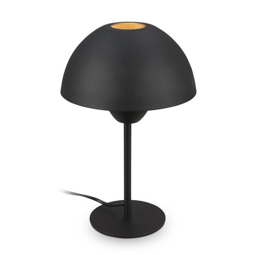 Stolní lampy dekorační - BRILO 7591015 Gryde na noční stolek - s vypínačem, E14 patice, max. 25W, černá - BRILO - foto 1
