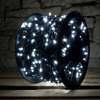 Venkovní řetězy - DLED SLNX1110 LED světelný řetěz - 100m, ledově bílá, 1000 diod