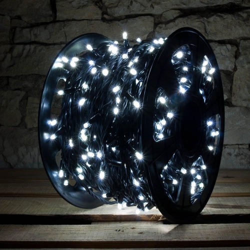 Venkovní řetězy - DLED SLNX1110 LED světelný řetěz - 100m, ledově bílá, 1000 diod - foto 1