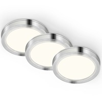 Přisazená - TF 205009TF TELEFUNKEN 3ks sada skříňkové svítidlo, pr. 6 cm, 1,8 W, 170 lm, hliník - BRILONER