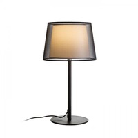 Stolní lampy dekorační - RED R12484X VÝPRODEJ VZORKU - ESPLANADE stolní černá/bílá chrom 230V E27 42W - RED - DESIGN RENDL