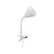 Stolní lampy s klipem - P 95431 Svítidlo se skřipcem Vitis Flexarm E14 bílá a šňůrový vypínač - PAULMANN
