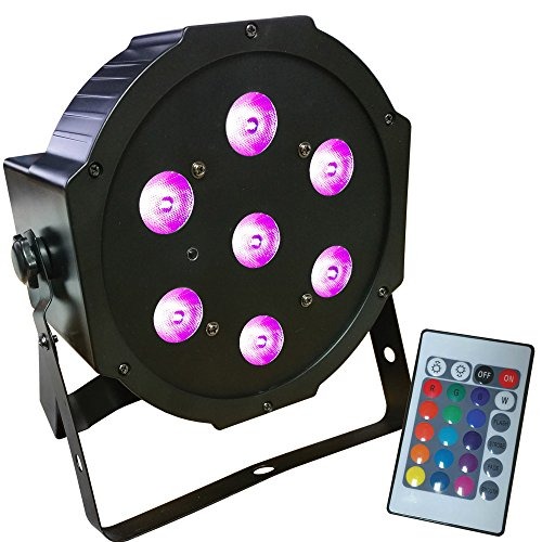Jevištní efekty - 7 * 10W dálkové Mini RGB + WW LED PAR světlo - foto 1
