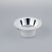 Kruhová - FAN INC-MACK-20 Zápustné svítidlo LED Mack, bílé/chrom, polykarbonát, 20 W, 2500 lm, 4000 K, 19 x 19 x 9,1 cm - FANEUROPE