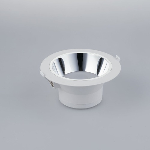 Kruhová - FAN INC-MACK-20 Zápustné svítidlo LED Mack, bílé/chrom, polykarbonát, 20 W, 2500 lm, 4000 K, 19 x 19 x 9,1 cm - FANEUROPE - foto 1