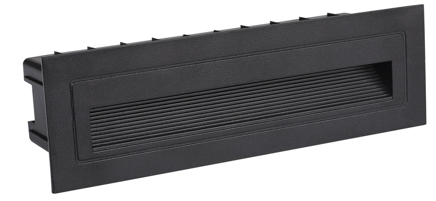 LED krokové svetlá - LED krokové světlo obdélníkové černé - foto 1