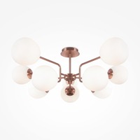 Koule - M MOD221PL-10G Závěsné svítidlo Erich E14 10x40W bílá/zlatá kov sklo designové - MAYTONI