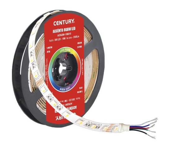 Pracovní osvětlení - CEN ACRGBW-196010 LED pásek ACCENTO PRO 19.2W 60 led/m 96W RGB+4000K 2500Lm Ra80 120d IP20 24VDC - CENTURY - foto 1