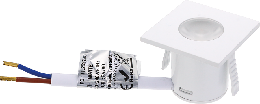 LED svítidla vestavěné COB Optonica - LED skříňka Light - 1W náměstí - White Body - foto 1