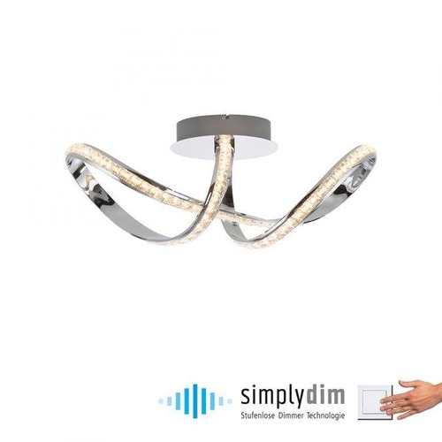 Dekorativní - PN 8321-17 TANJA LED stropní svítidlo chrom stmívatelné paměťová funkce moderní SimplyDim 3000K - PAUL NEUHAUS - foto 1