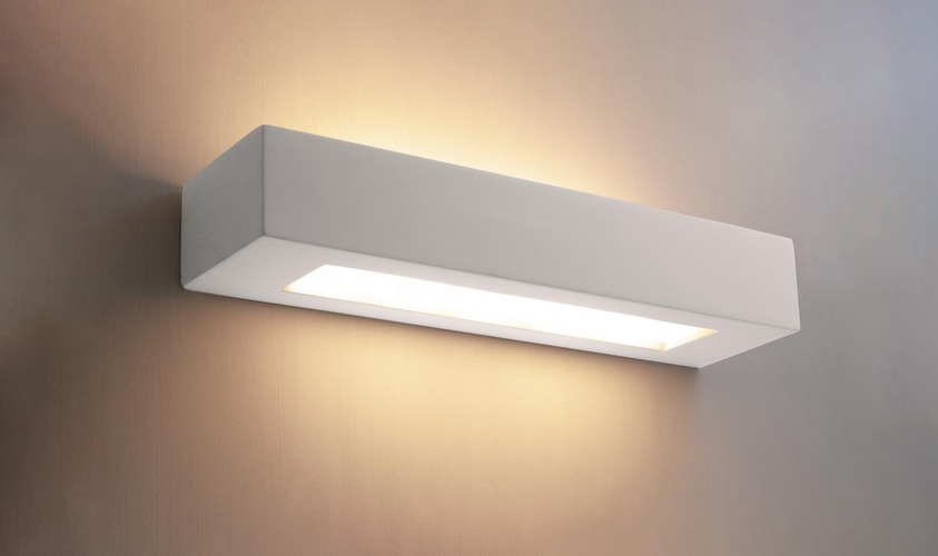 Sádrová - CEN JESSY-AP360 JESSY nástěnné sádrové svítidlo 360x95x60mm bílá - CENTURY - foto 1