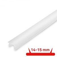Plexi pro Al profily - BRI 8024006 AKCE - Pimp your panel difuzor 14-15mm pro nástěnné panely, 130cm, zkrátitelný, klipový, bílá - BRILONER