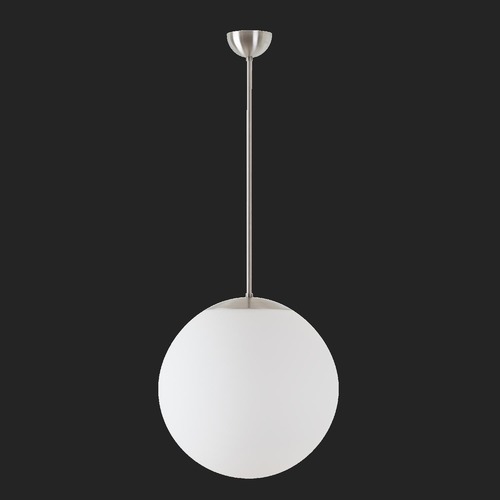 Nouzové osvětlení - OS ADR68323 ADRIA P3 závěsné skleněné svítidlo nerez broušená / bílá IP40 3000 K 27W LED nouzové kombinované 1 h (původní kód OS 68323) - OSMONT - foto 1