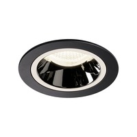Kruhová - LA 1003894 NUMINOS® DL M vnitřní LED zápustné stropní svítidlo černá/chrom 4000 K 40° včetně listových pružin - BIG WHITE (SLV)