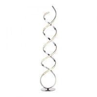 Stojací lampy - PN 722-17 KIRIBI LED stojací svítidlo chrom zakřivené stmívatelné přes šňůrový stmívač moderní 3000K - PAUL NEUHAUS