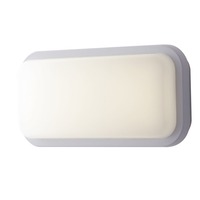 Nástěnná - FAN LED-SHELLY-Q-MW BCO Venkovní stropní svítidlo LED SHELLY bílá polykarbonát 20 W 2500 lm 4000 K IP65 se senzorem 29,6x14,6x7,6 cm - FANEUROPE