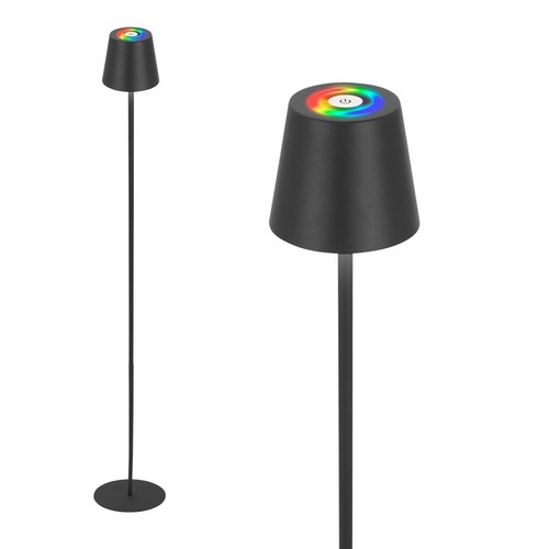 Stojací lampy - BRILO 1507015 Coloris RGBW LED stojanová bezdrátová lampa, stmívatelná, dotykový vypínač, antracit - BRILO - foto 1