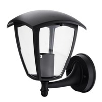 LED zahradní světla - Nástěnné svítidlo Matt Black 1xE27 Socket