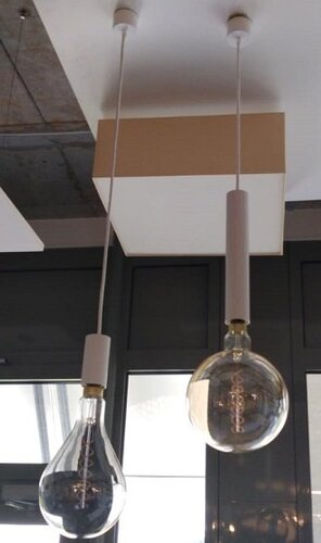 Sestavte si sami - AU 921/30* Závěs 1xE27 válec 30cm + textilní kabel - výběr barev - AULIX - foto 1