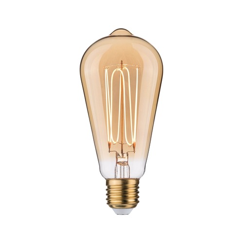 E27 - P 29241 Rustic Shine Standard 230V LED žárovka E27 Filament I-Form 4,2W 1800K stmívatelné zlatá - PAULMANN - foto 1
