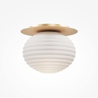 Dekorativní - M MOD268CL-01G Stropní svítidlo Reels E27 60W zlatá kov opálové sklo - MAYTONI