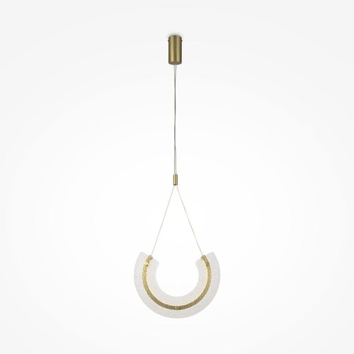 Dekorativní - M P091PL-L18G3K Závěsné svítidlo Maya 3000K 10W 350lm teplá bílá průhledné sklo zlatá hliník - MAYTONI - foto 1